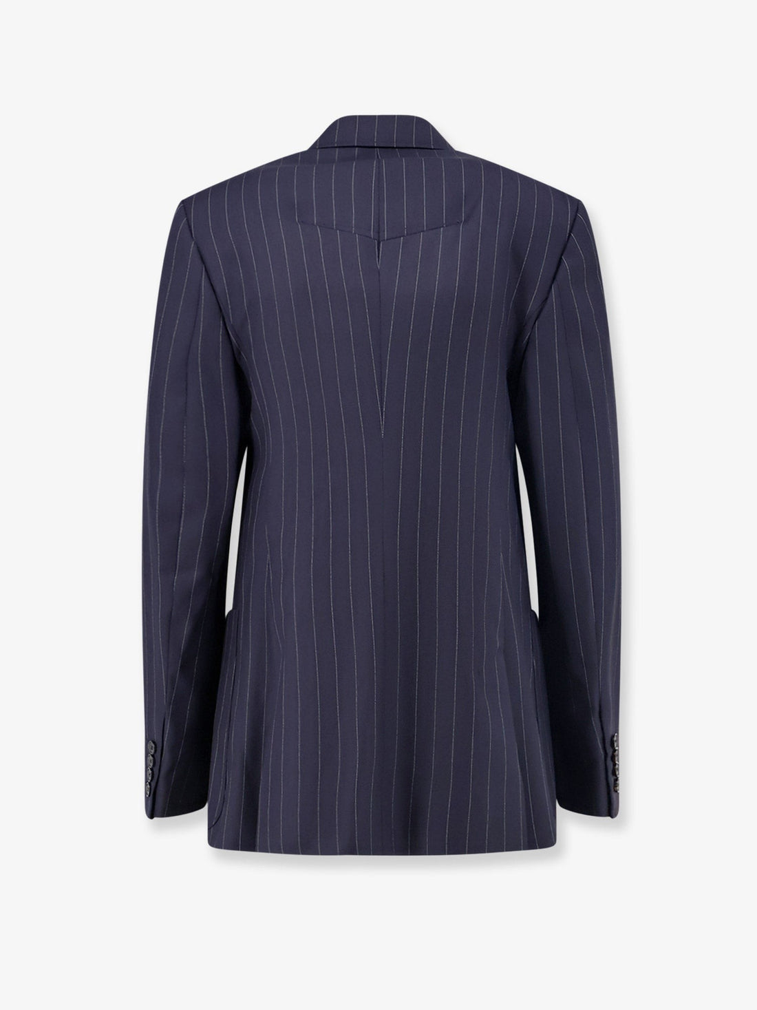 Givenchy - Double-breasted wool blazer Dark navy