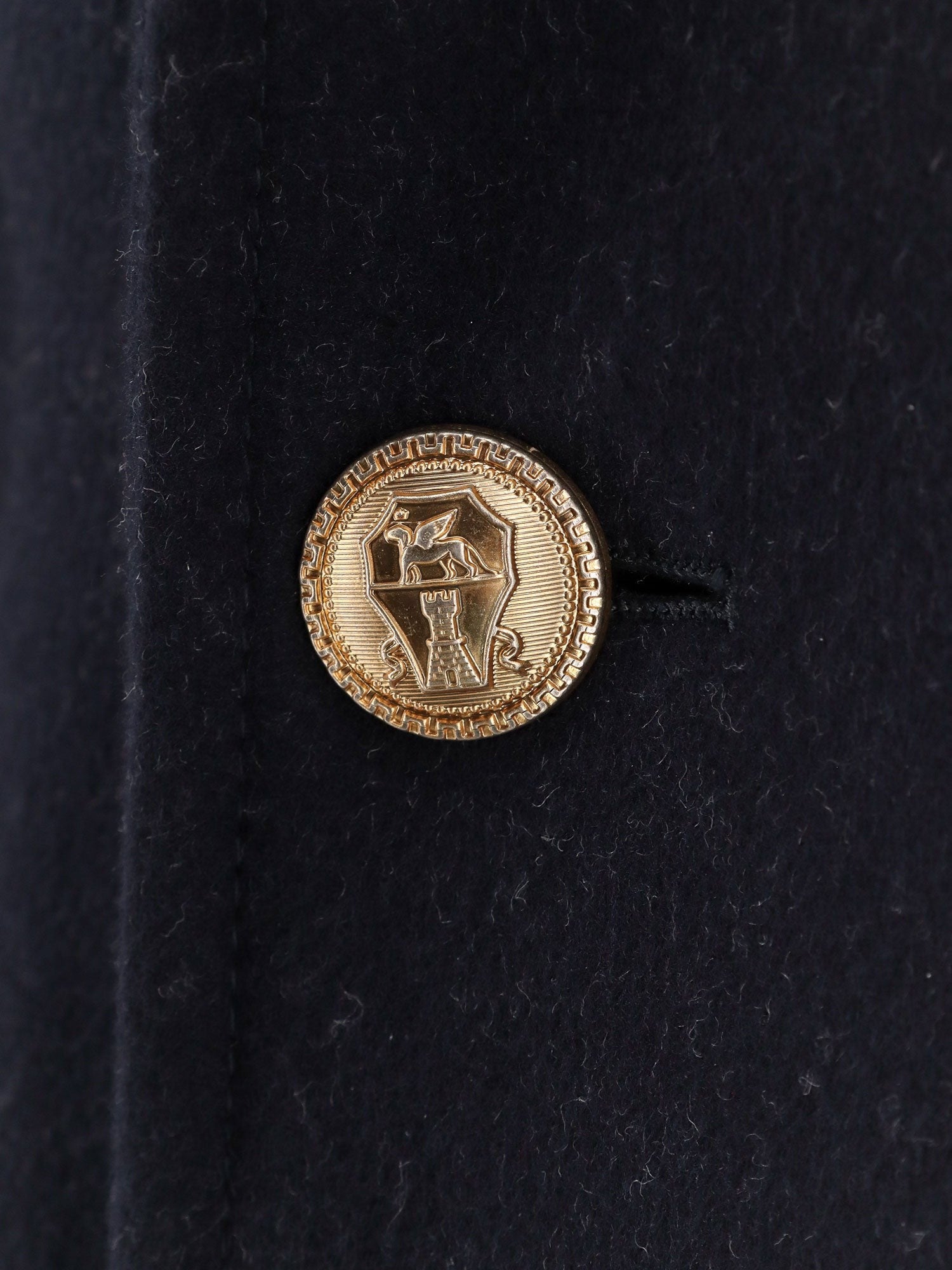 Double-breasted wool coat