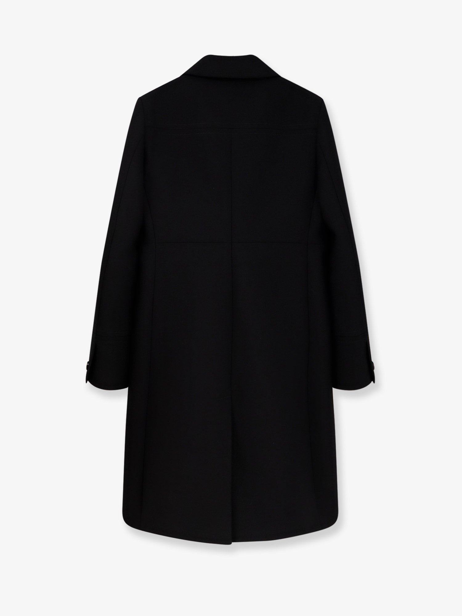 Double-breasted wool coat