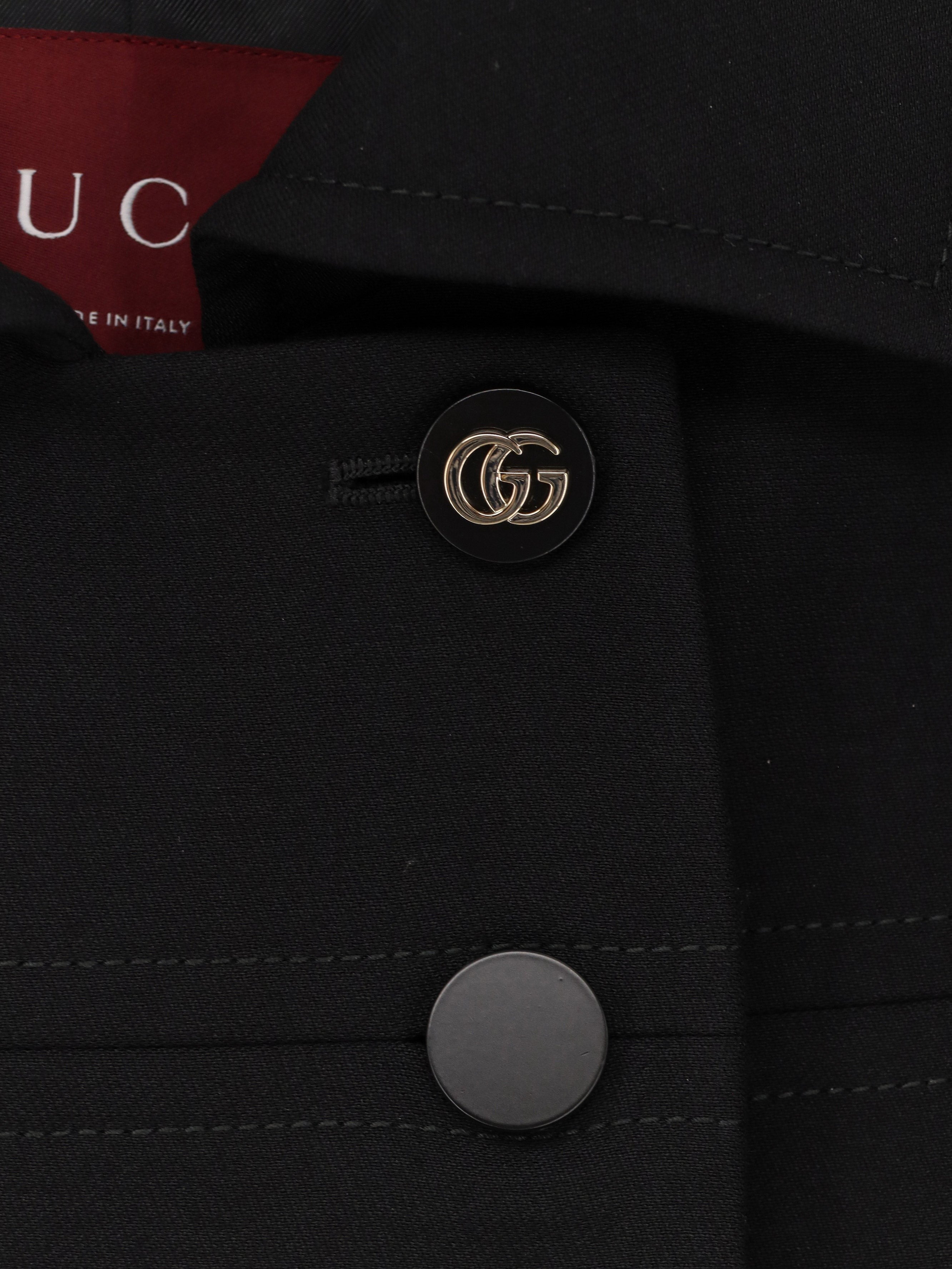 Double-breasted wool coat