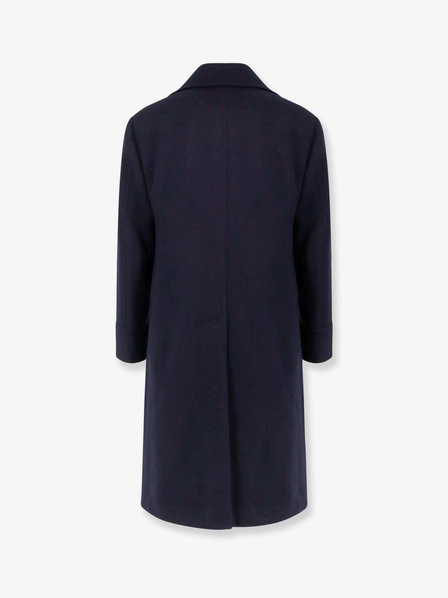 Double-breasted wool coat