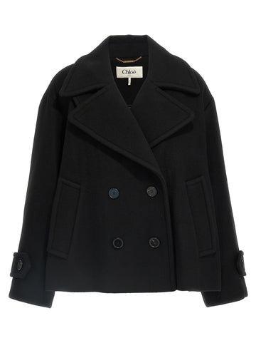 CHLOÉ - Double breasted wool coat double-breasted-wool-coat_fc8b0589-ab40-4ad5-b205-f0b825c3dcec