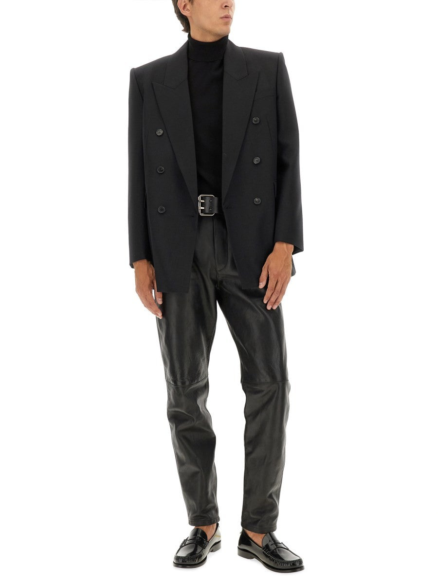 DOUBLE-BREASTED WOOL JACKET