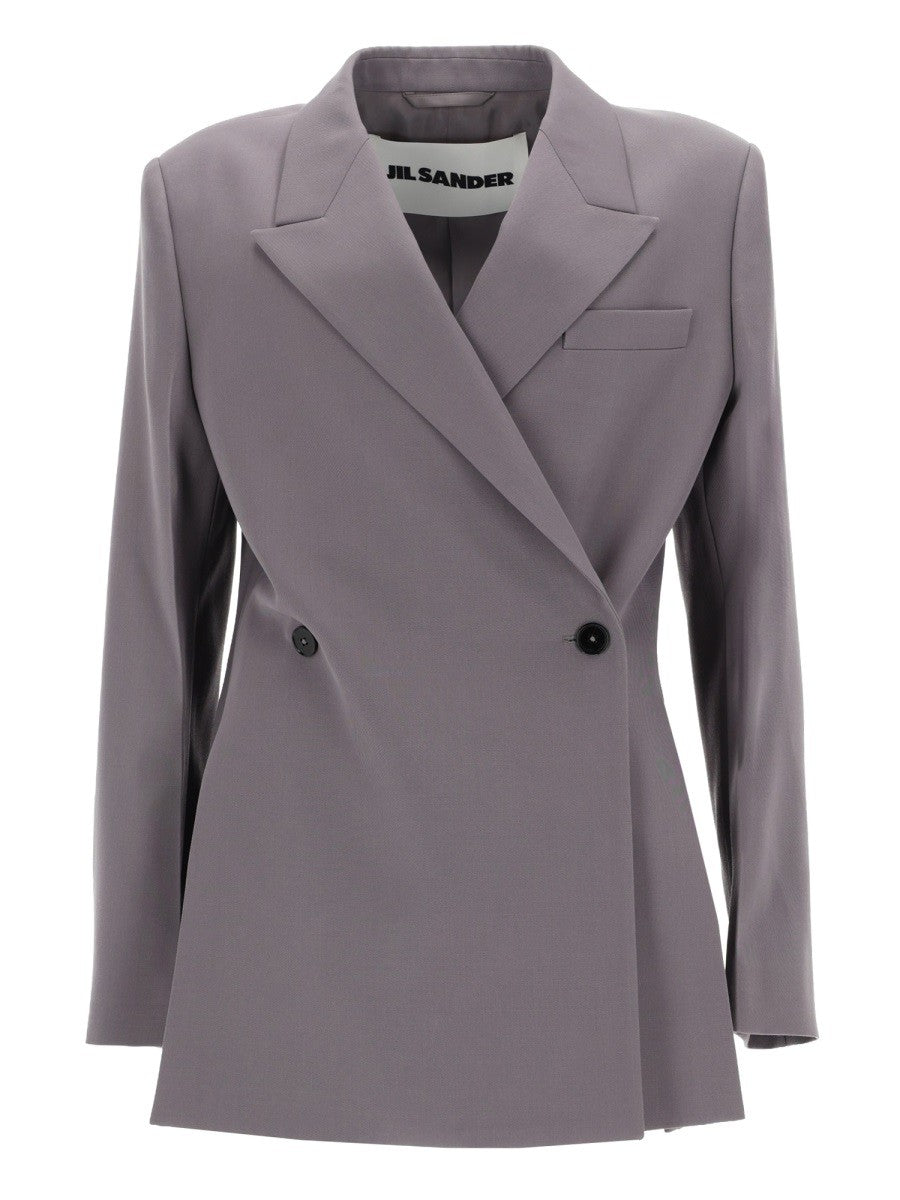 JIL SANDER JIL SANDER - DOUBLE-BREASTED WOOL JACKET