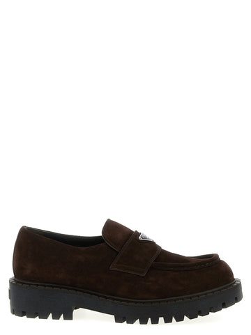 PRADA - 'Double Chocolate' loafers Brown 9.5