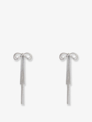 SELF PORTRAIT SELF PORTRAIT - Double Crystal Bow Earrings