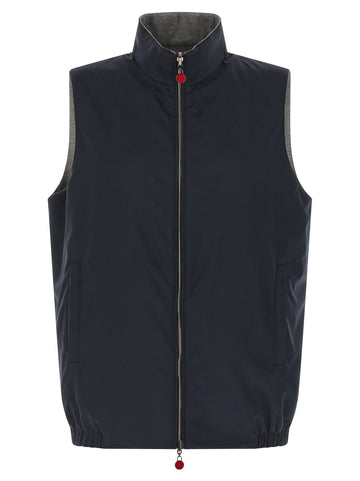 KITON - Double face nylon vest double-face-nylon-vest_d26dff90-2a1c-43c8-8cbe-cf160186c58e