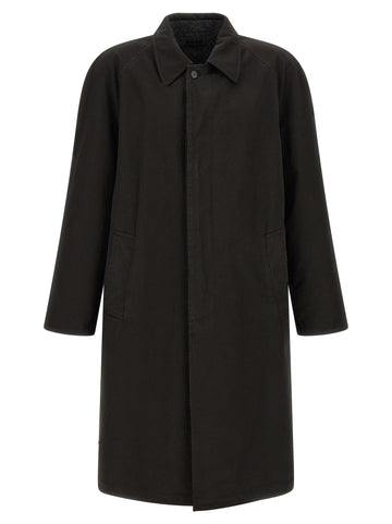 PRADA - Double-Face raglan coat Black