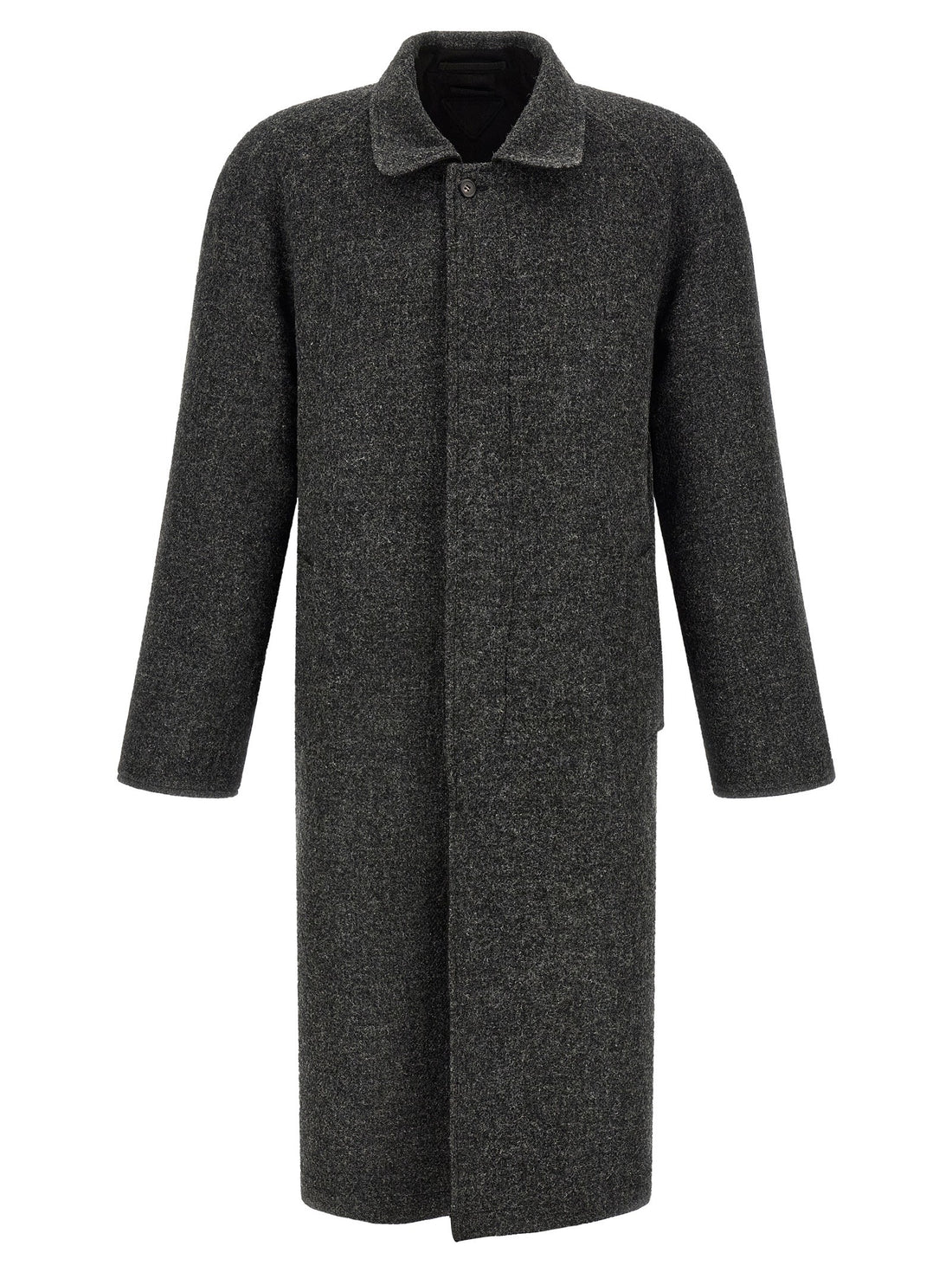 PRADA - Double-Face raglan coat Black