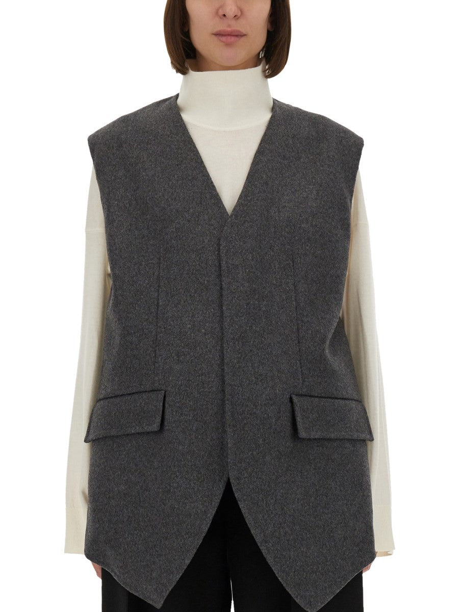 DOUBLE FACE WOOL VEST