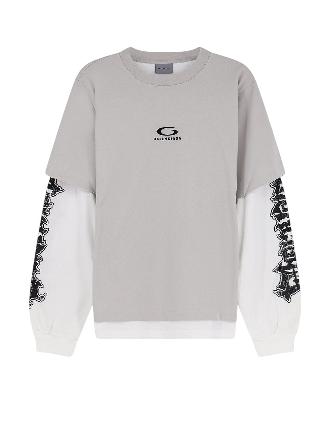 Balenciaga Double Hybrid Cotton T-Shirt