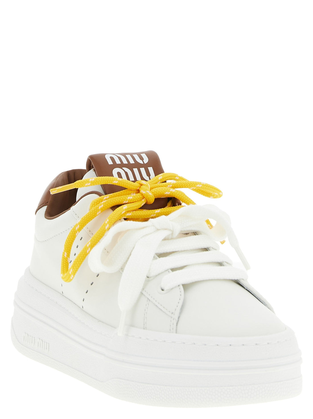 Miu Miu - Double lacing sneakers Brown