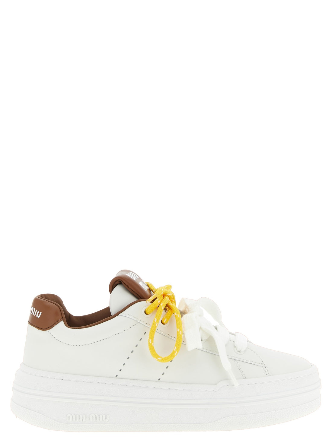 Miu Miu - Double lacing sneakers Brown