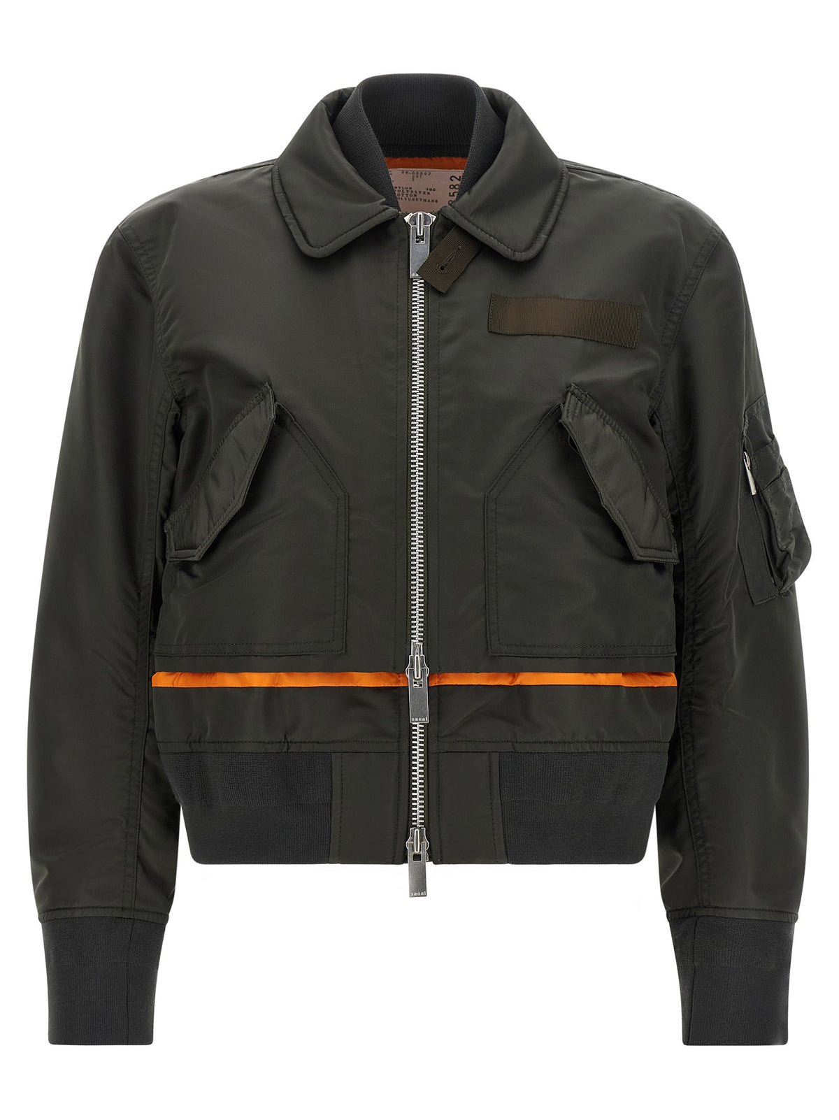 SACAI - Cropped nylon jacket double-layer-blouson_1c9612b5-5536-43df-9c5f-7d4f1172cc05