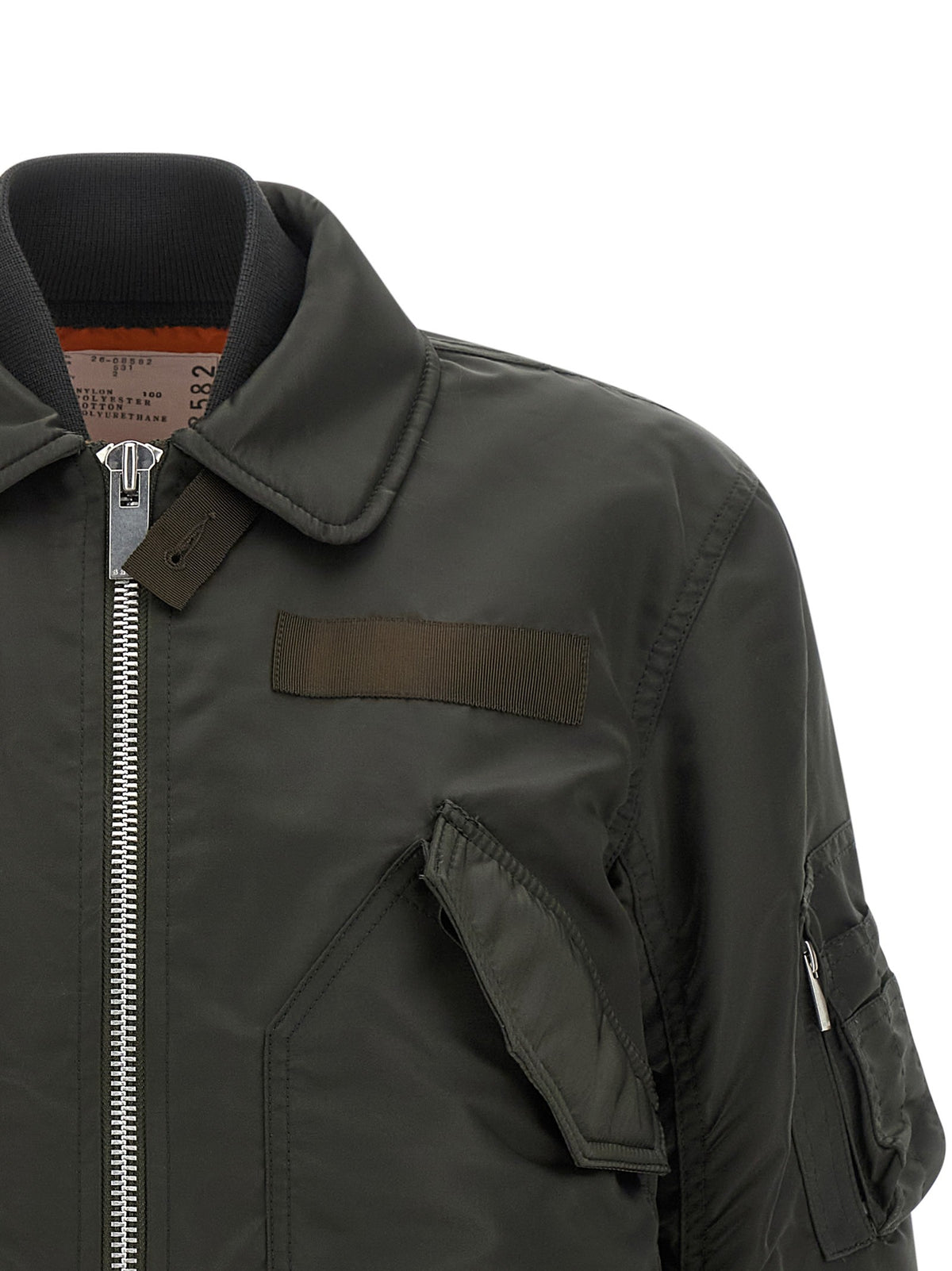 SACAI - Cropped nylon jacket double-layer-blouson_47235789-5946-4663-b846-fd1971c4caca