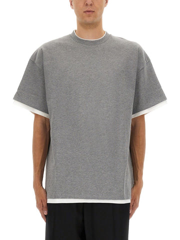 DOUBLE LAYER COTTON T-SHIRT