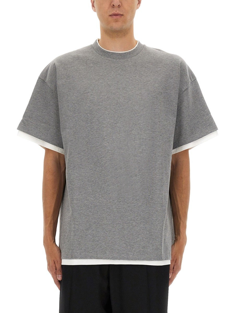 DOUBLE LAYER COTTON T-SHIRT