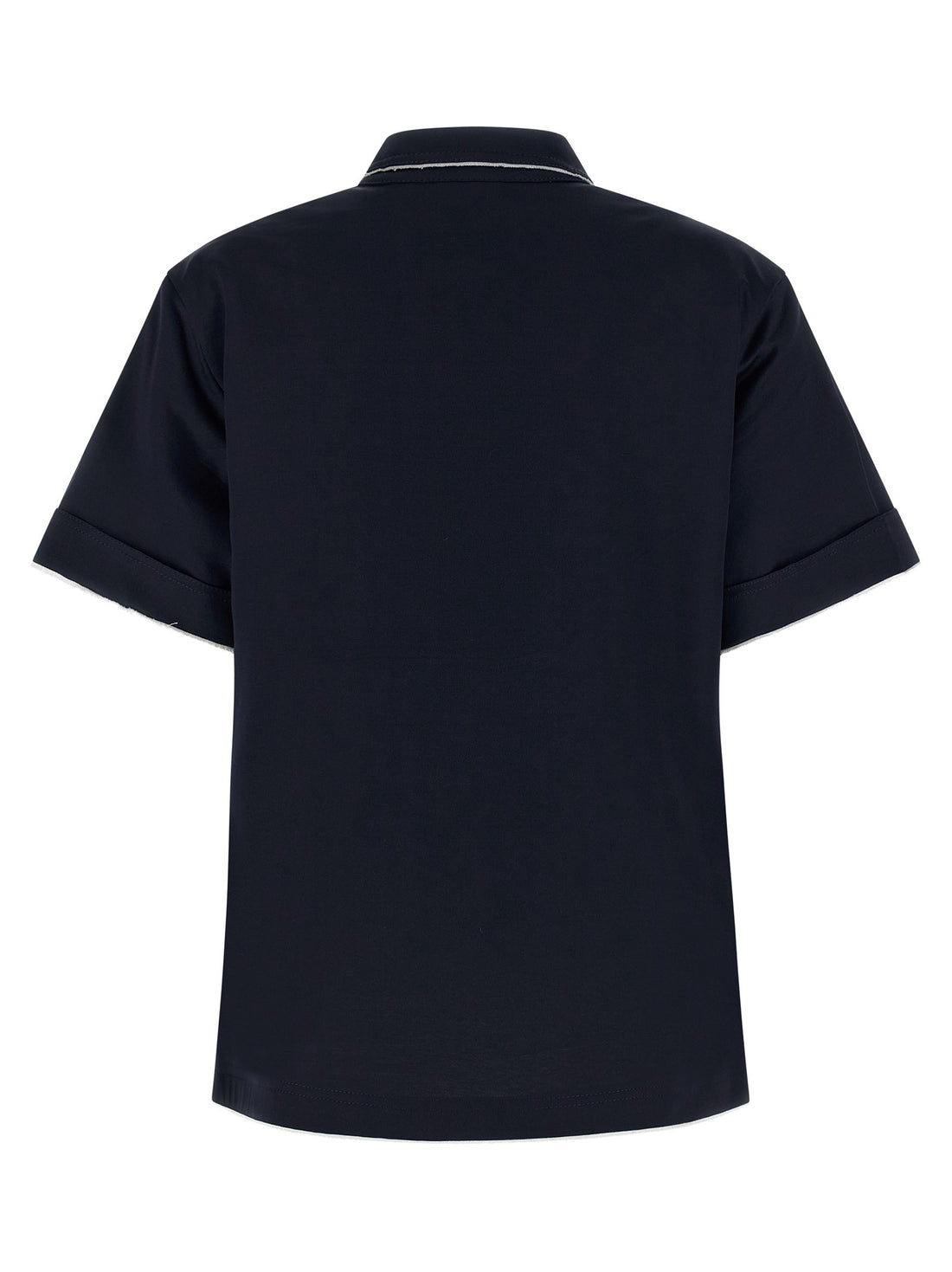 PRADA - Double-layer polo shirt Blue