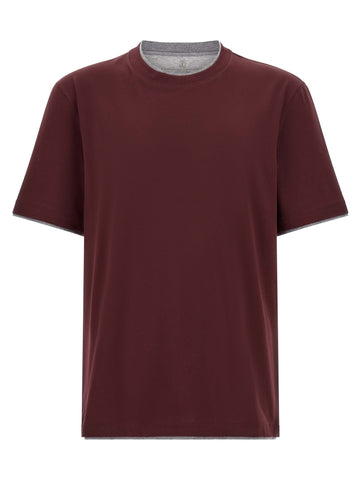 Brunello Cucinelli - Double layer t-shirt