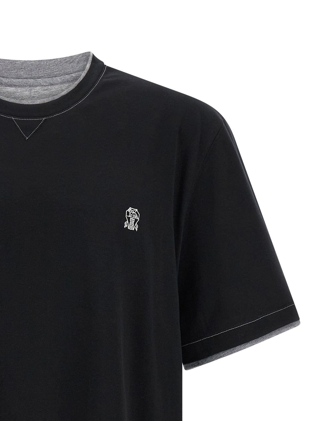 Brunello Cucinelli - Double layer t-shirt