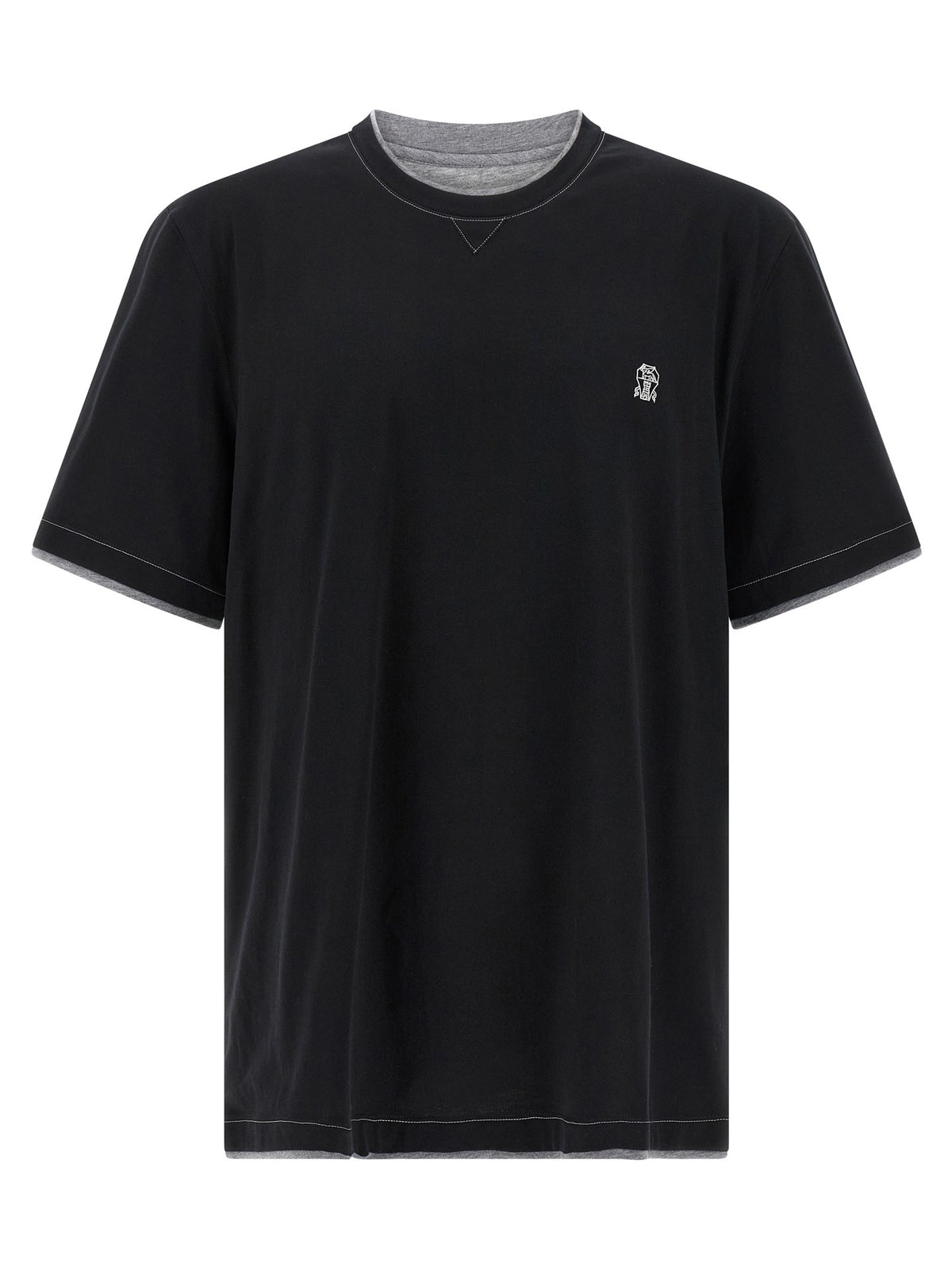 Brunello Cucinelli - Double layer t-shirt