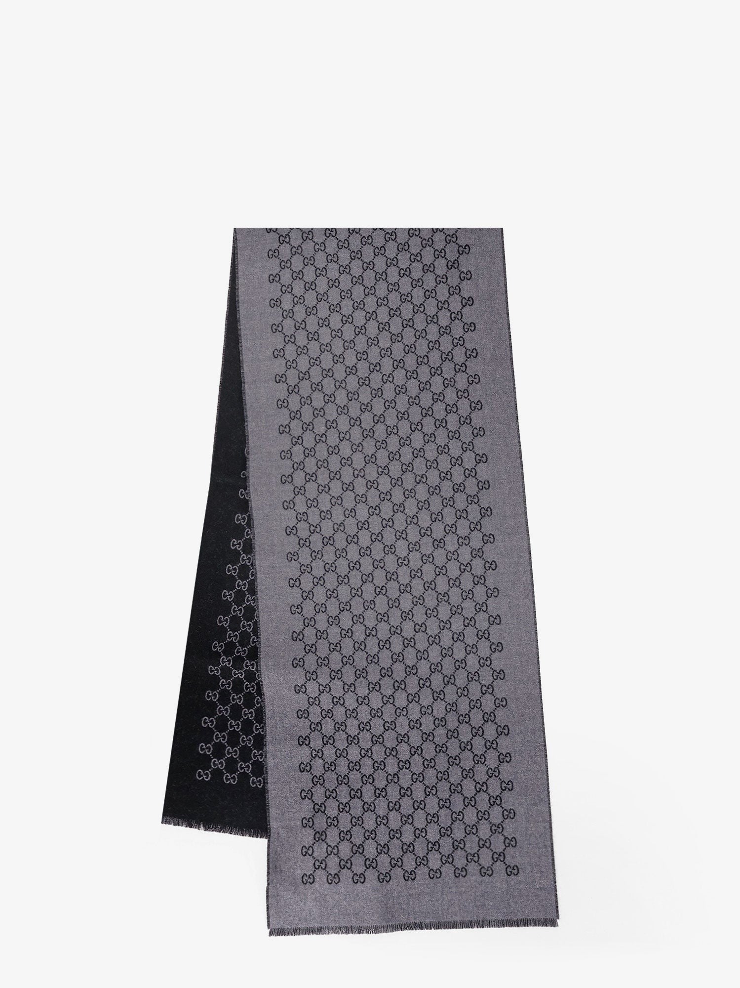 Gucci Gucci - Double wool jacquard scarf with GG motif