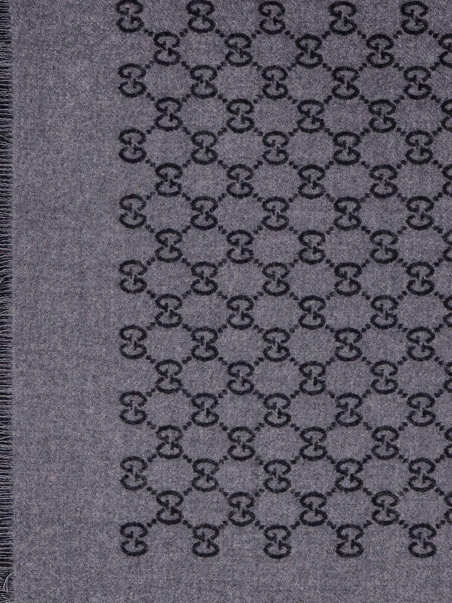 Gucci Gucci - Double wool jacquard scarf with GG motif
