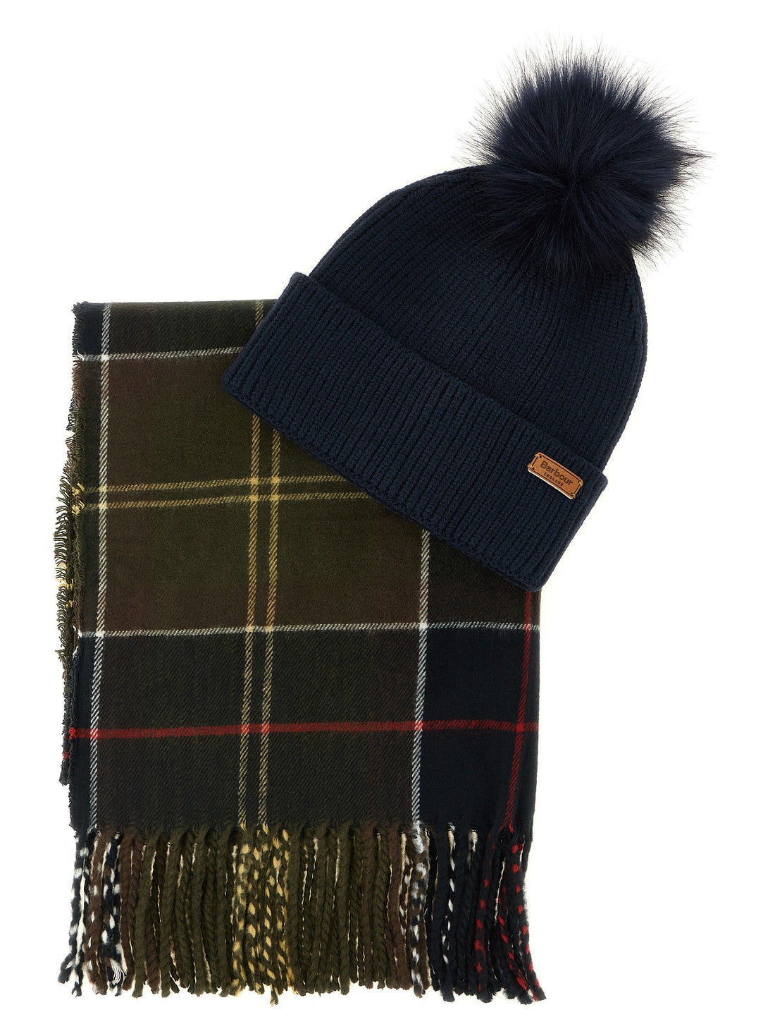BARBOUR - 'Dover & Haile' set: cap + scarf MULTICOLOR U