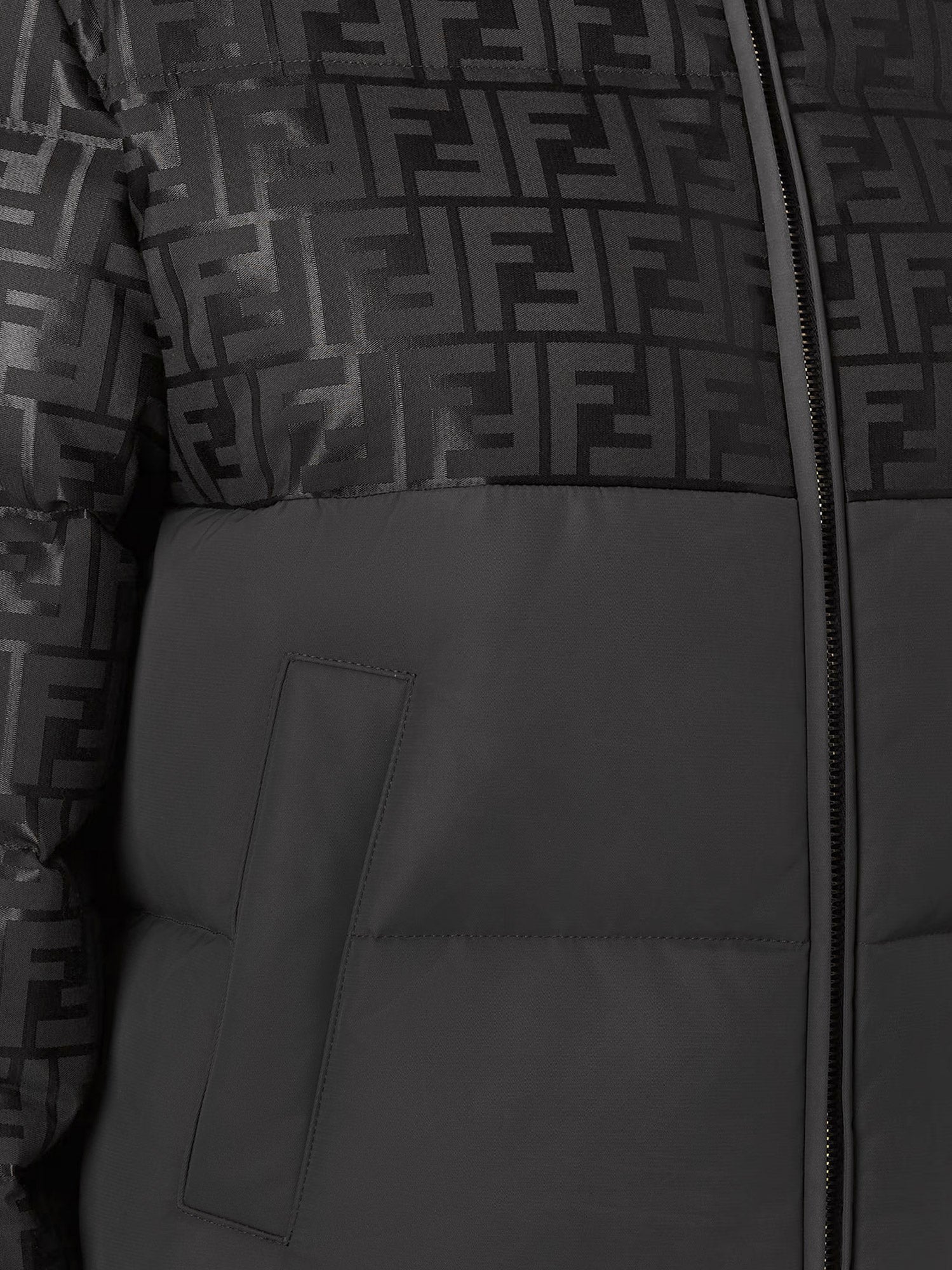 Down Jacket with FF Jacquard insert