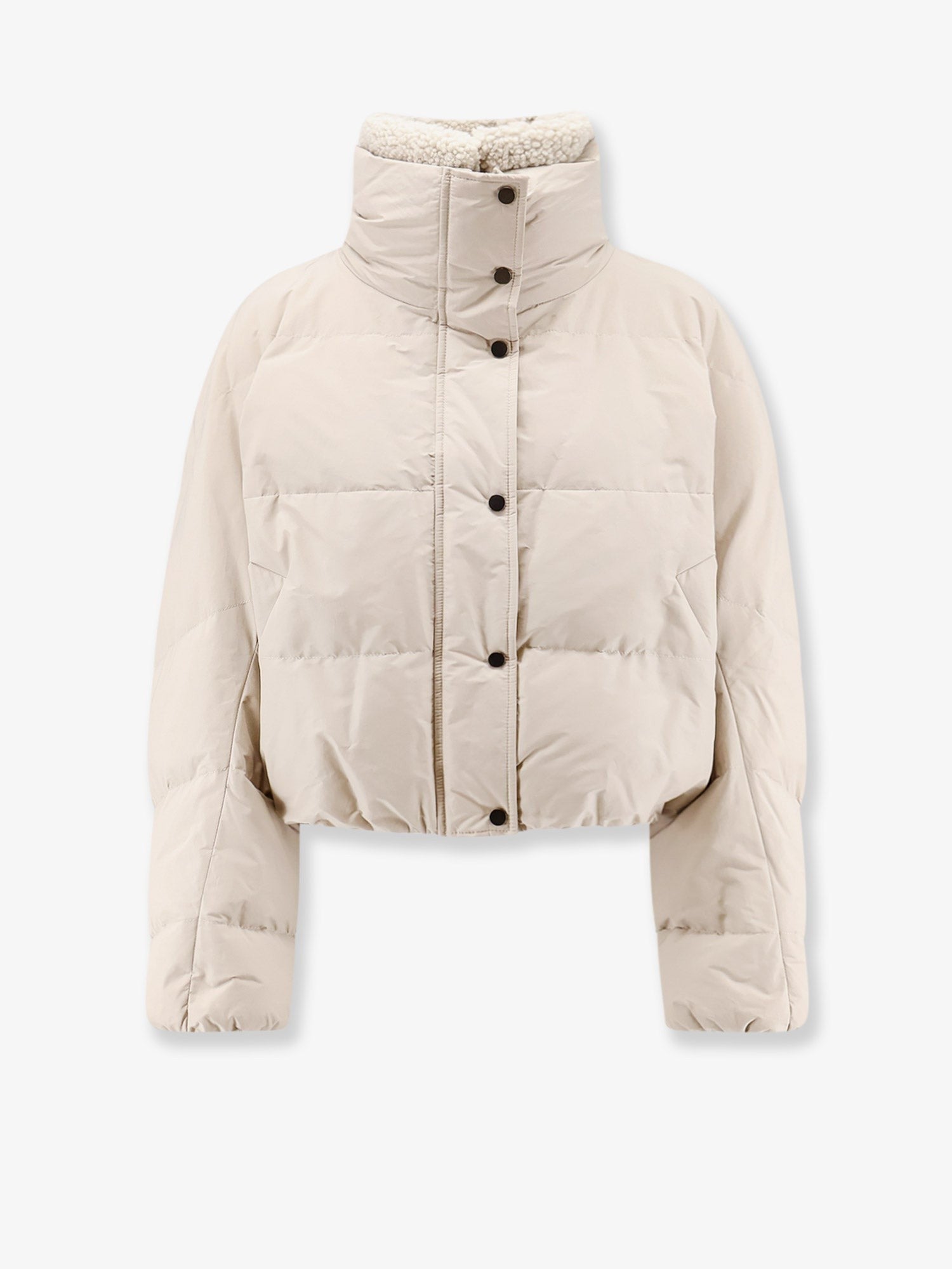 Brunello Cucinelli - Down jacket with shearling collar