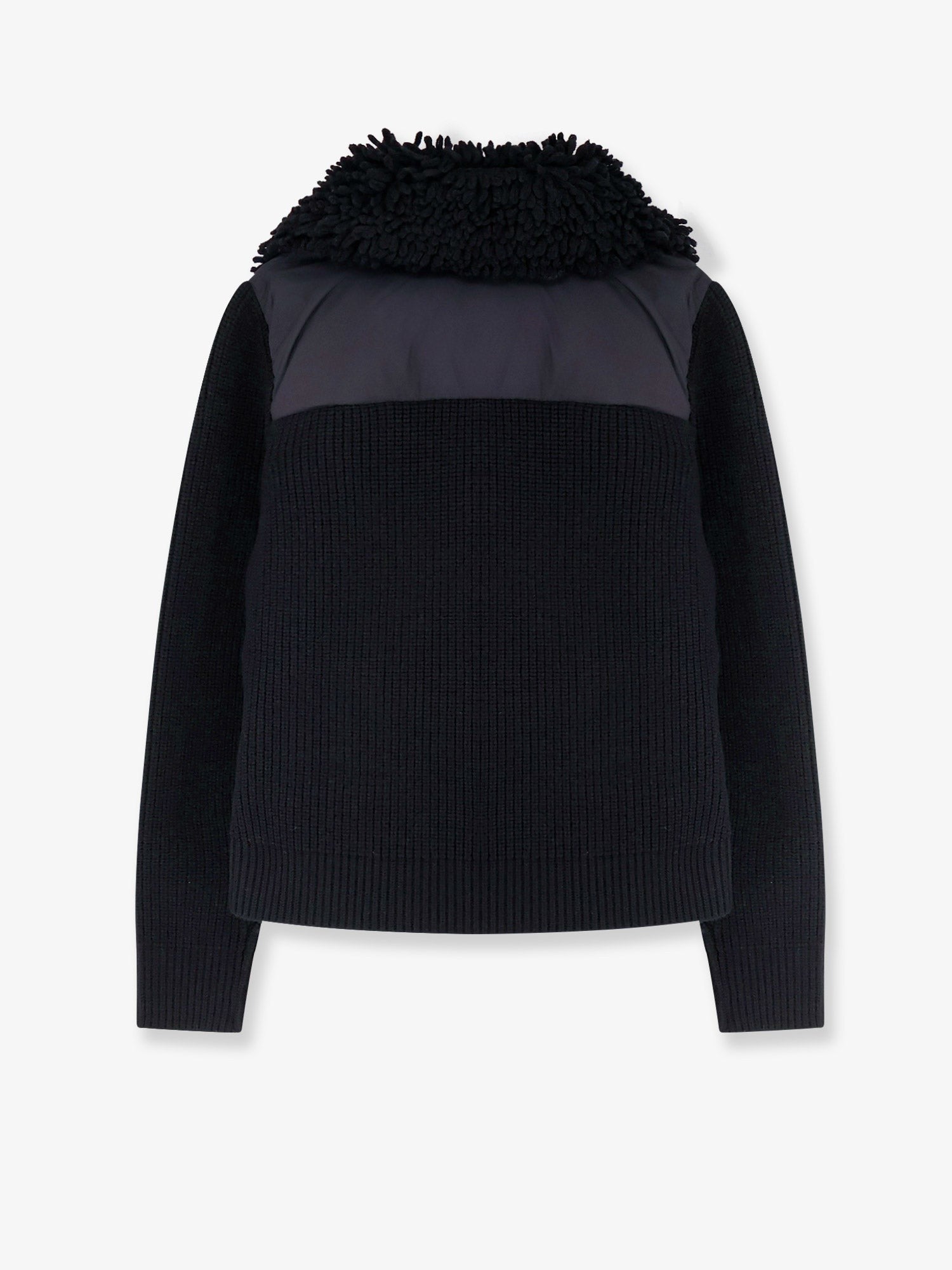 Down Jacket with wool inserts