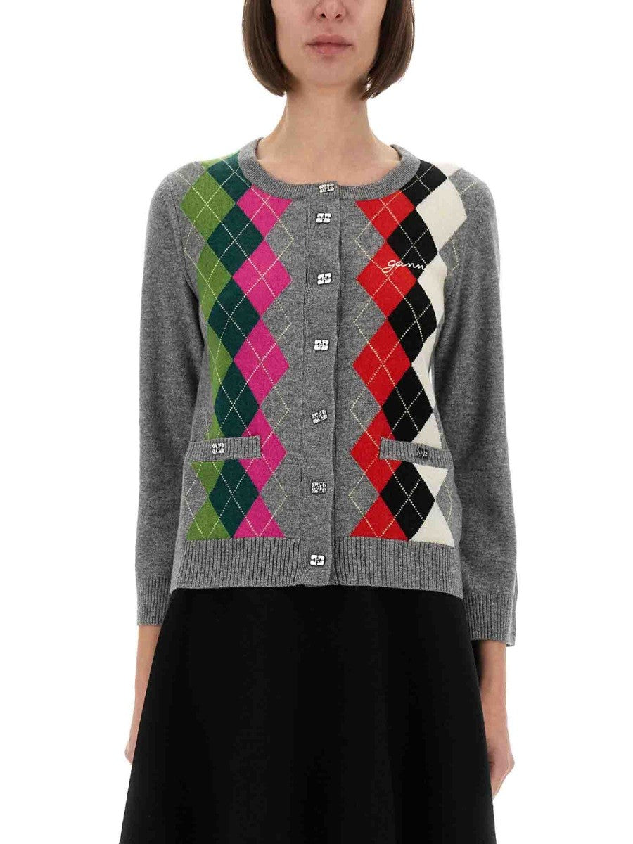 GANNI - JACQUARD CASHMERE CARDIGAN dpp_6ec189a5-6bd8-48d5-8d35-2502d237fd6d