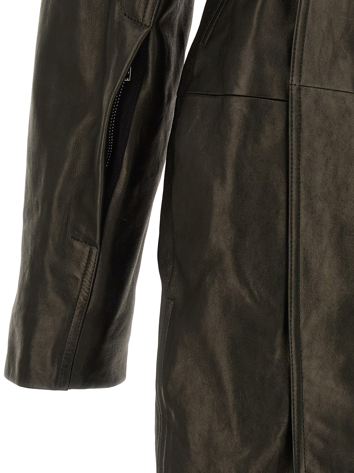 RICK OWENS - 'Dracucollar Belted' coat