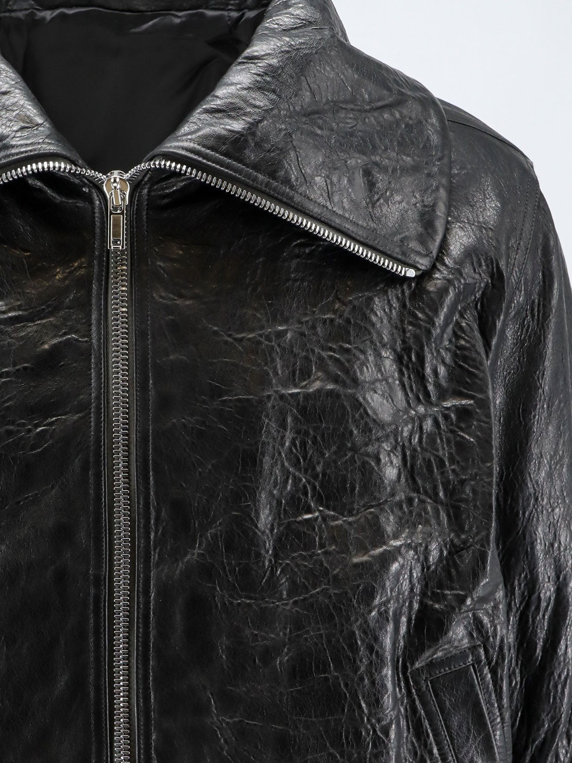RICK OWENS - Dracuflight leather jacket