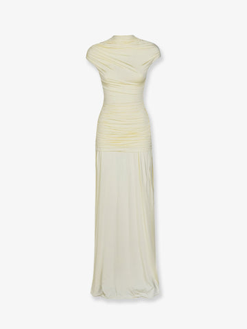 SELF PORTRAIT - Draped jersey long dress draped-jersey-long-dress