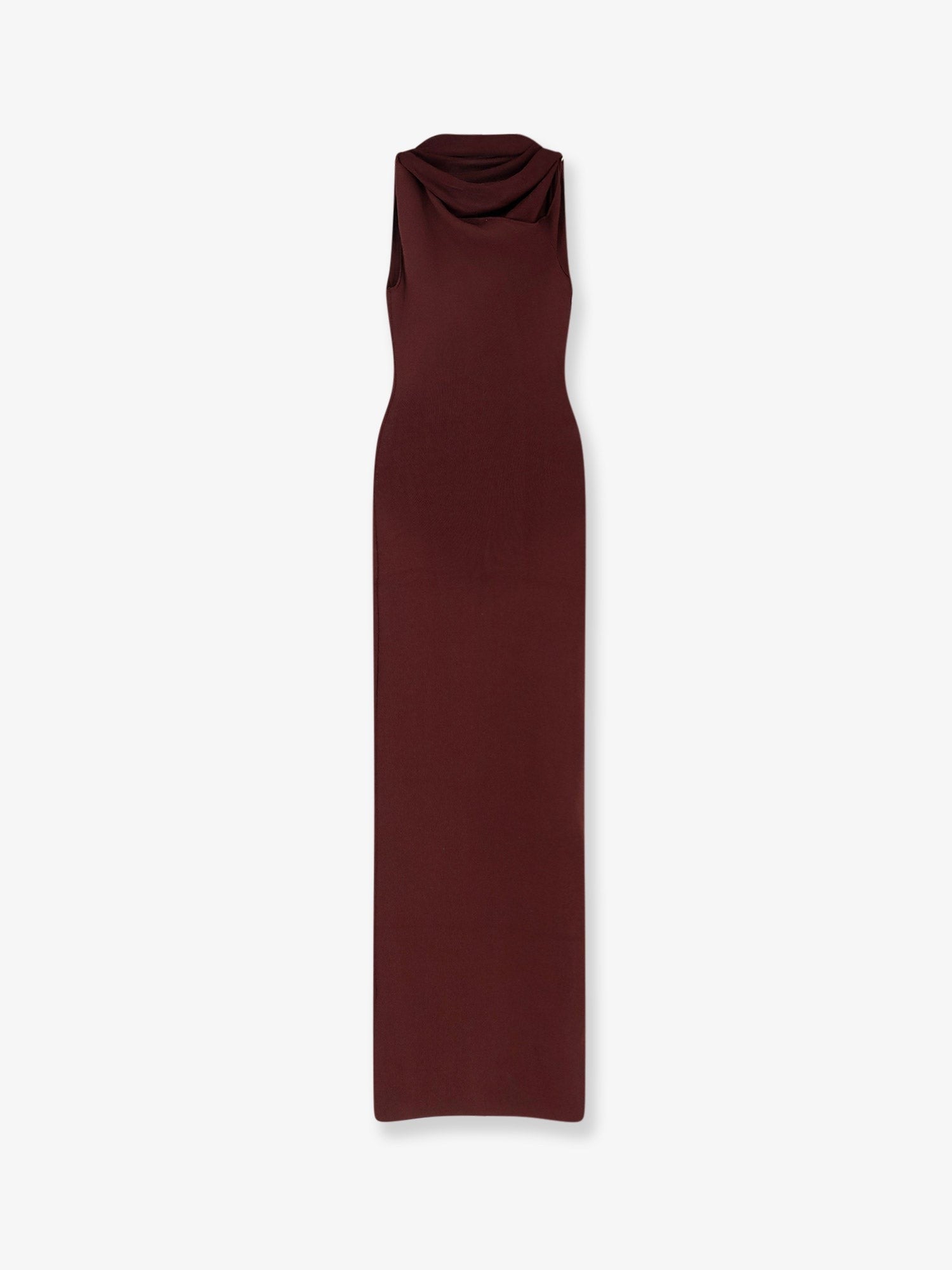 SELF PORTRAIT - Draped knitted long dress
