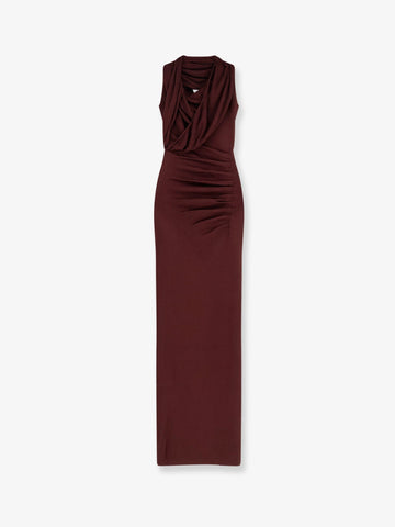 SELF PORTRAIT - Draped knitted long dress