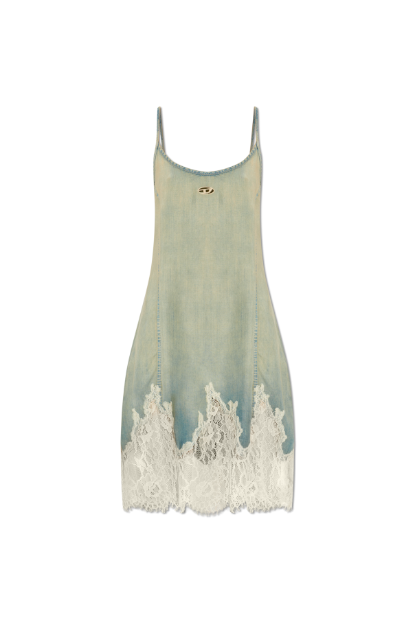 Diesel - ABITO CORTO IN PIZZO E DENIM dress-diesel