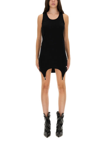 DRESS WITH GARTER DETAIL
