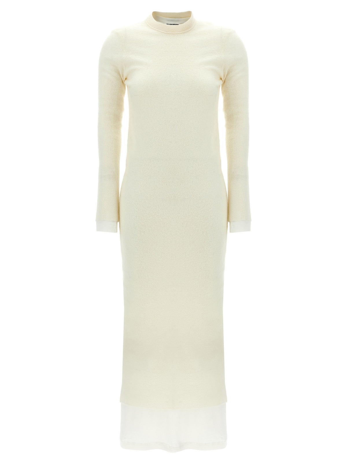 JIL SANDER - Dress with petticoat White