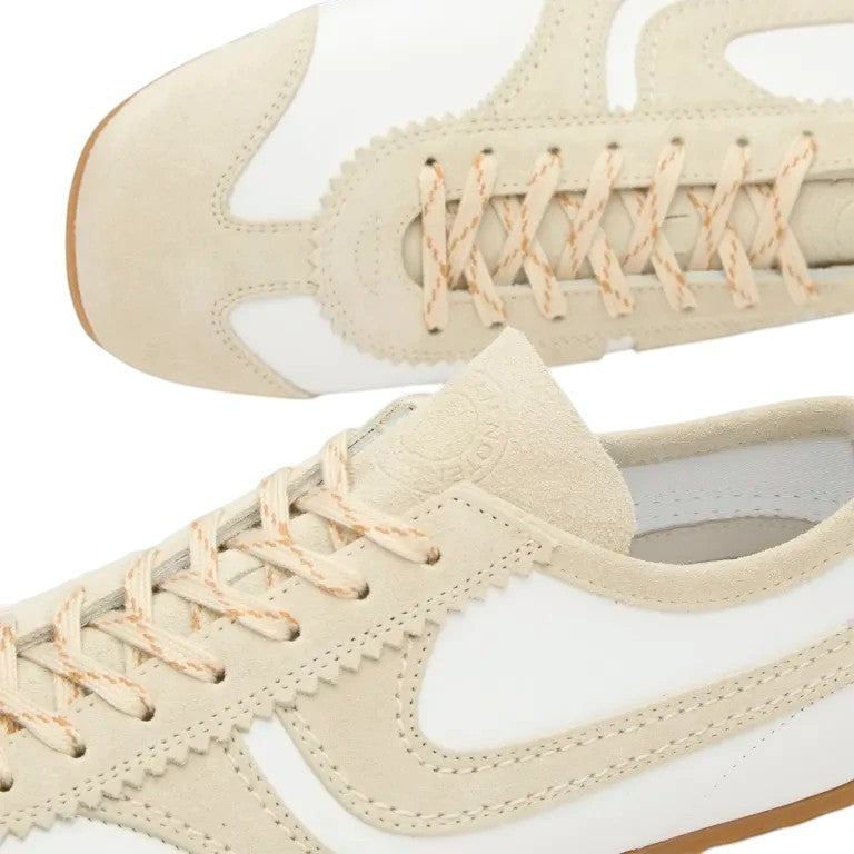 Dries Van Noten Dries Van Noten - Leather Sneaker with Suede details - Beige White