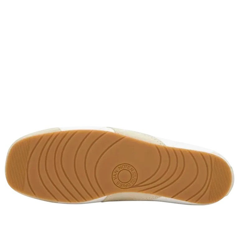Dries Van Noten Dries Van Noten - Leather Sneaker with Suede details - Beige White