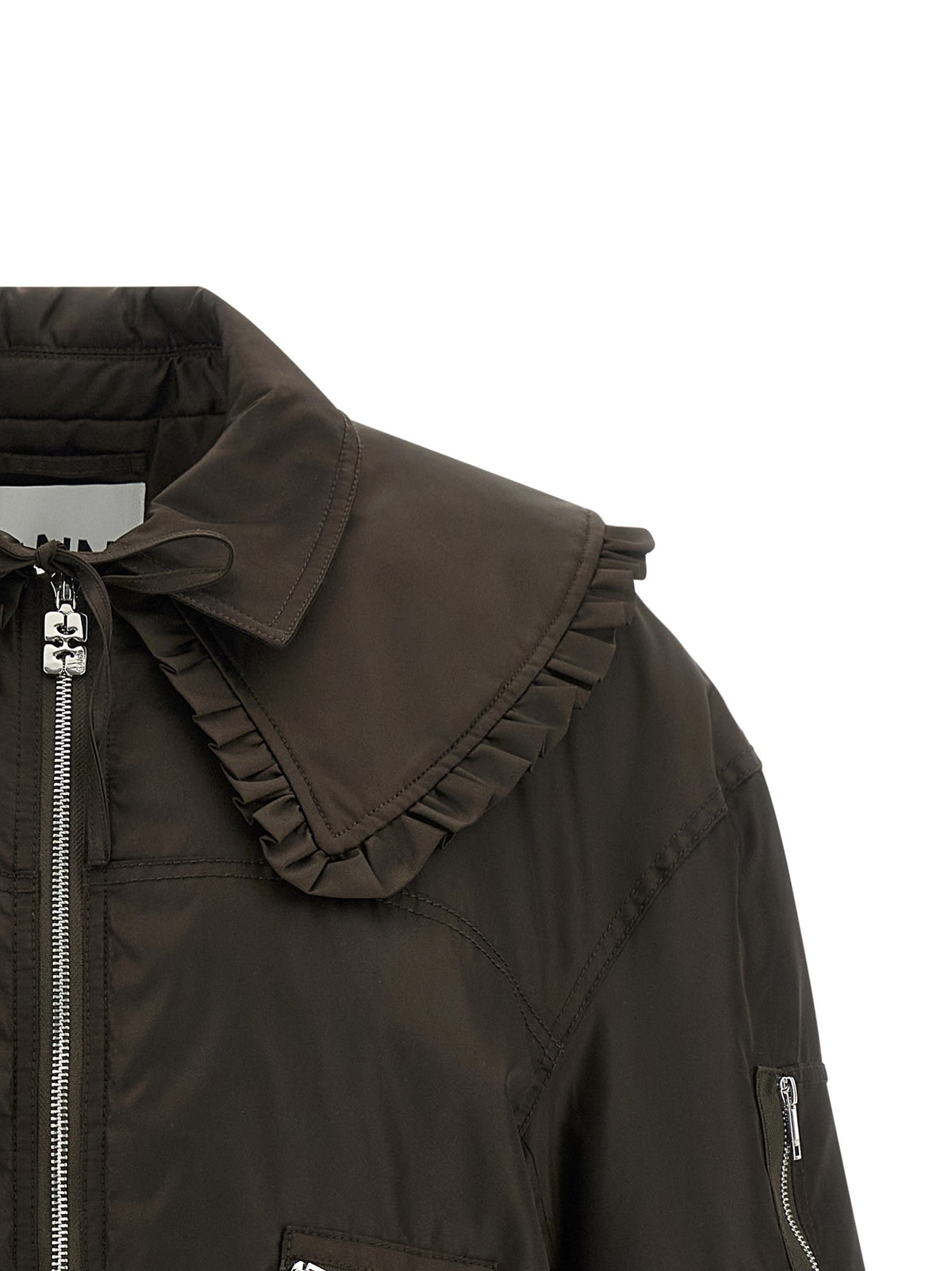 GANNI - 'Duchesse Nylon' bomber jacket