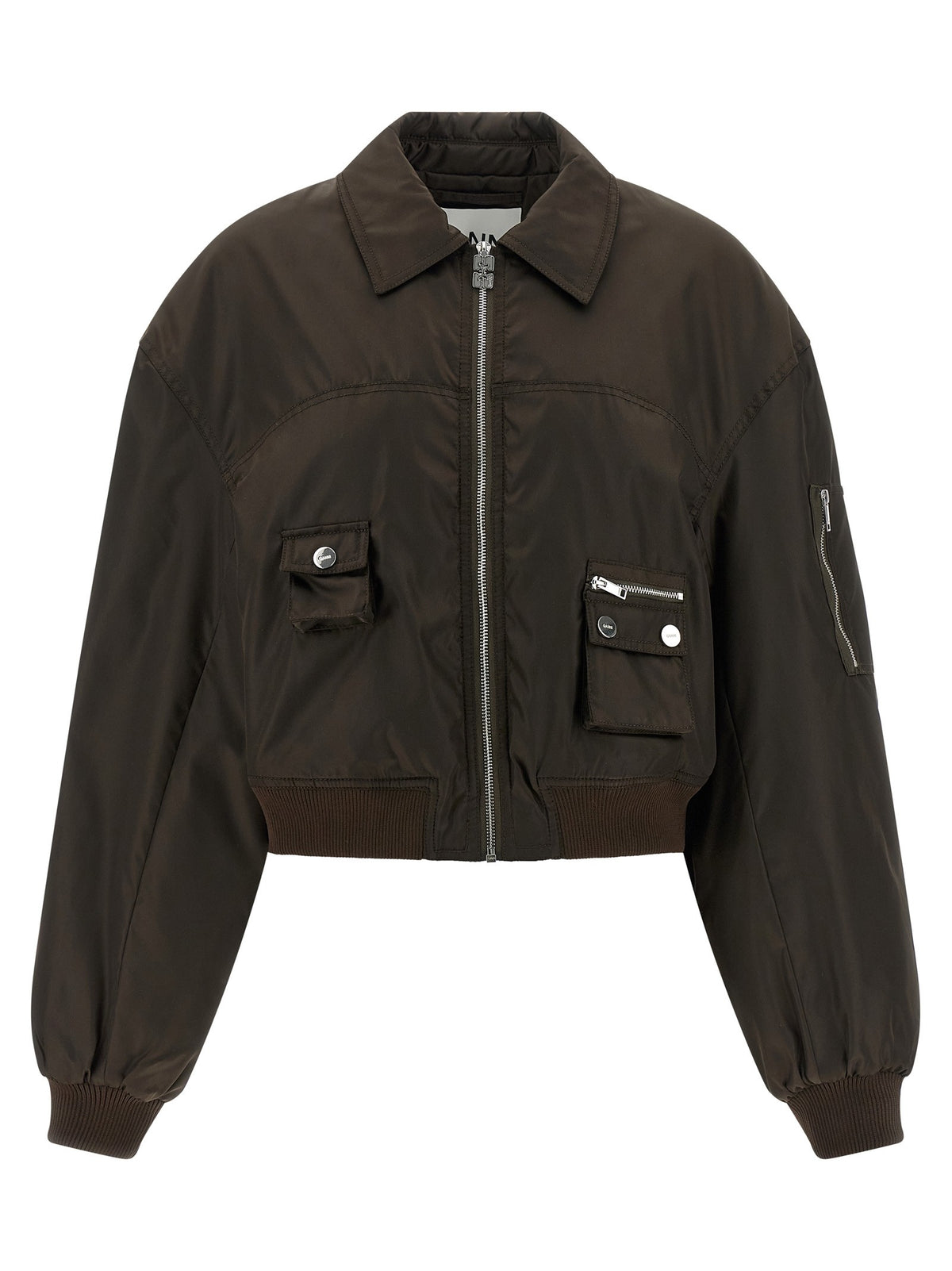 GANNI - 'Duchesse Nylon' bomber jacket