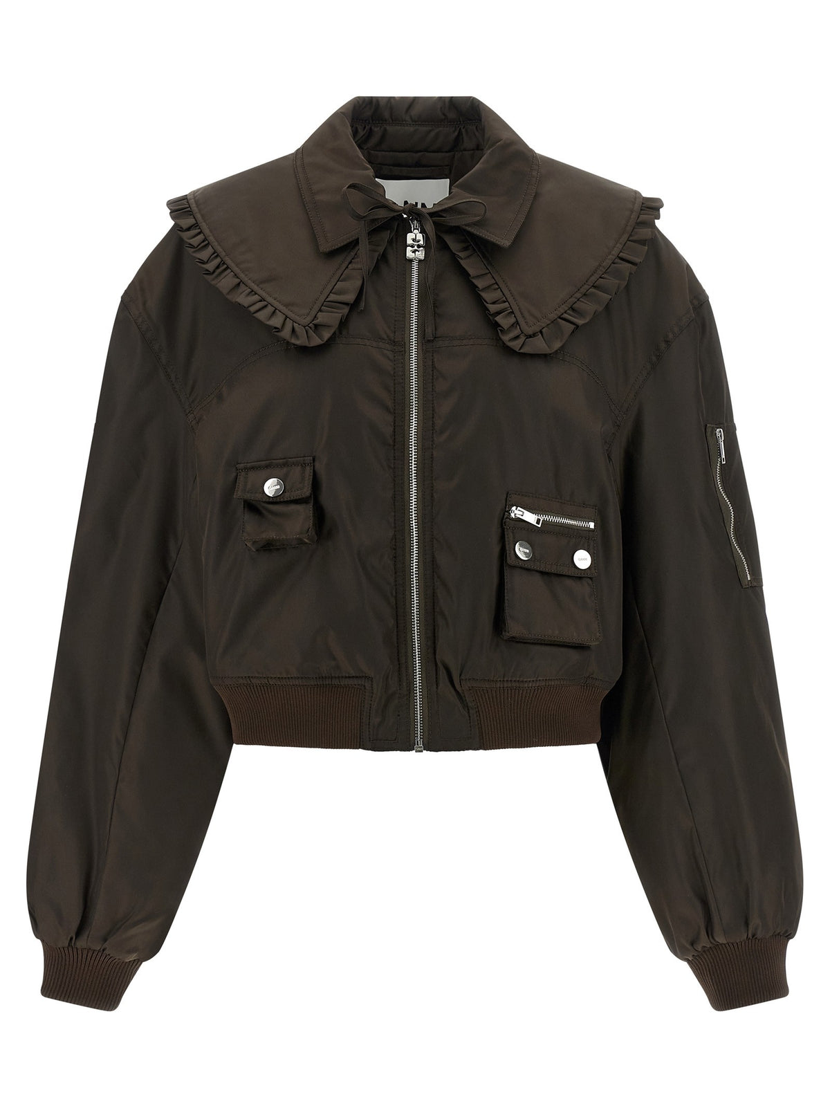 GANNI - 'Duchesse Nylon' bomber jacket