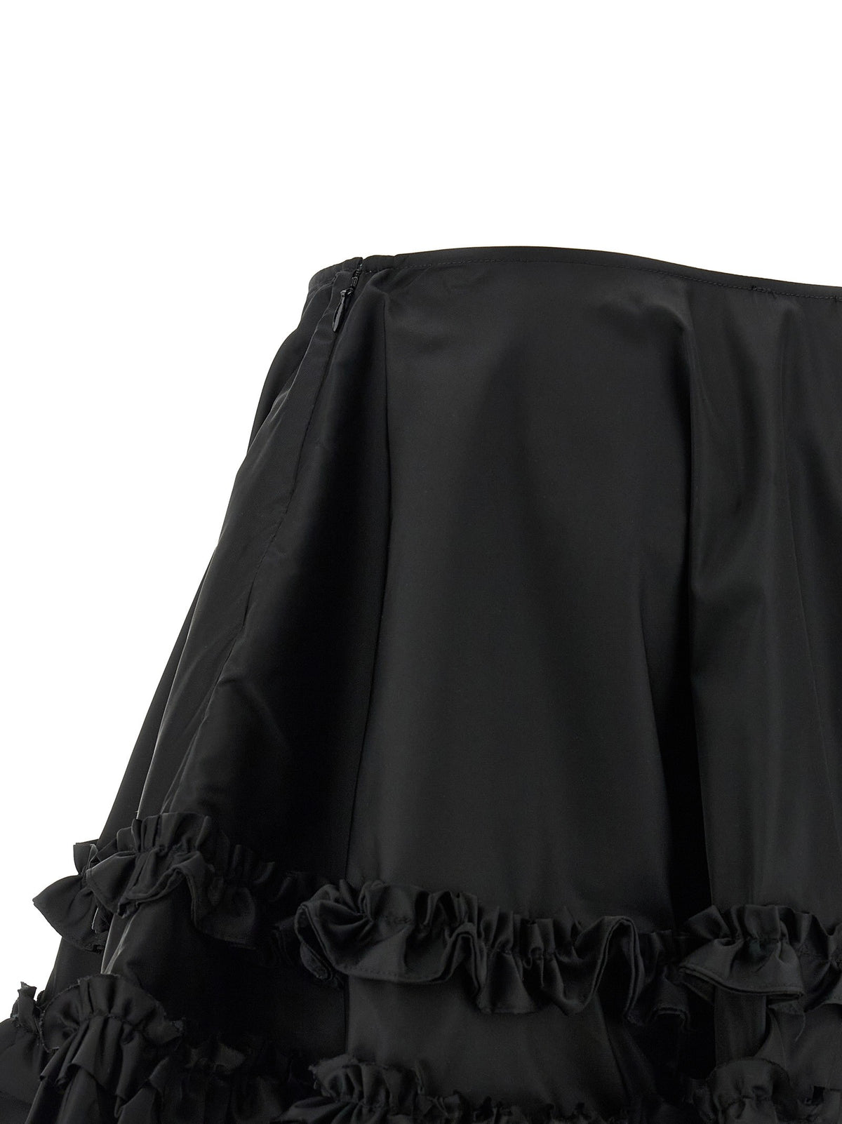 GANNI - 'Duchesse Nylon Mini Frill' skirt