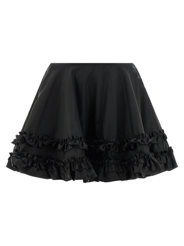 GANNI - 'Duchesse Nylon Mini Frill' skirt