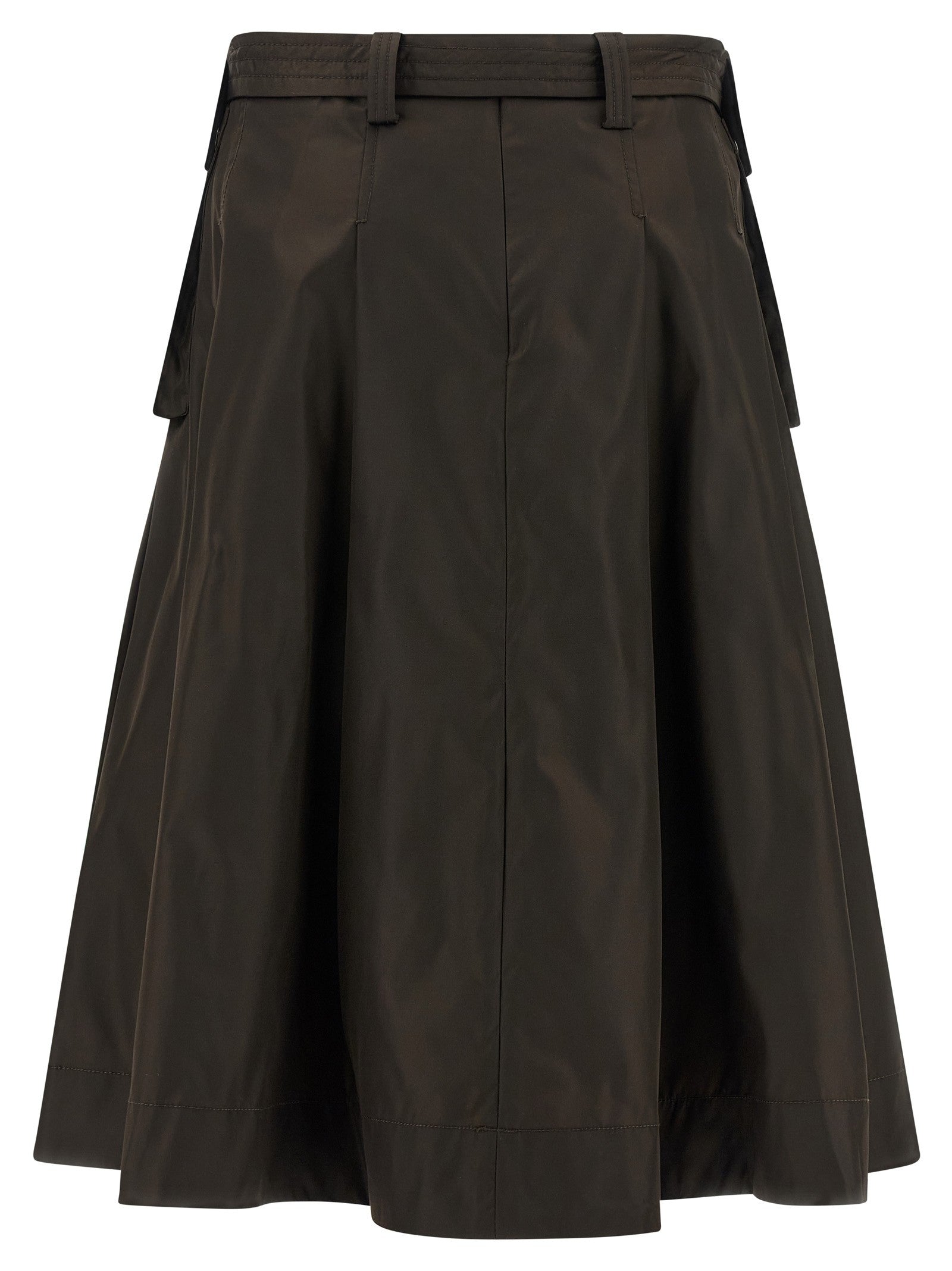 GANNI - 'Duchesse Nylon Pleated' skirt