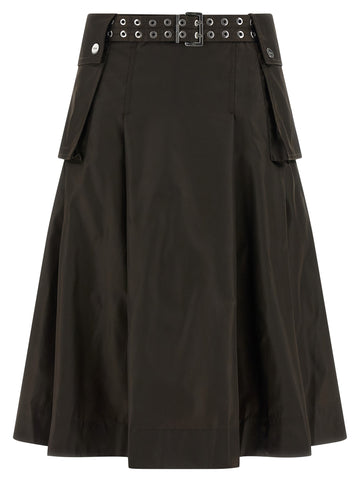 GANNI - 'Duchesse Nylon Pleated' skirt