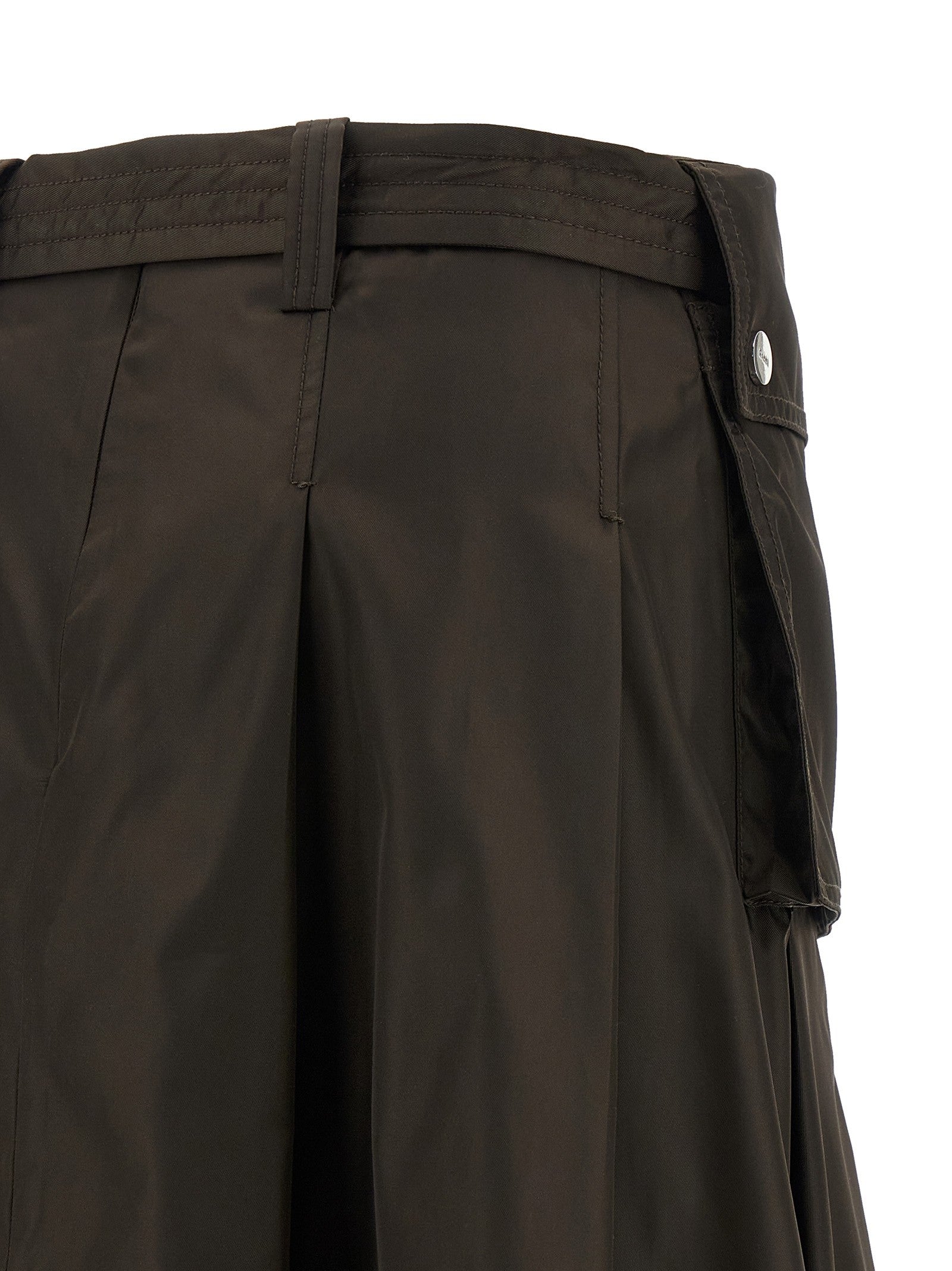 GANNI - 'Duchesse Nylon Pleated' skirt